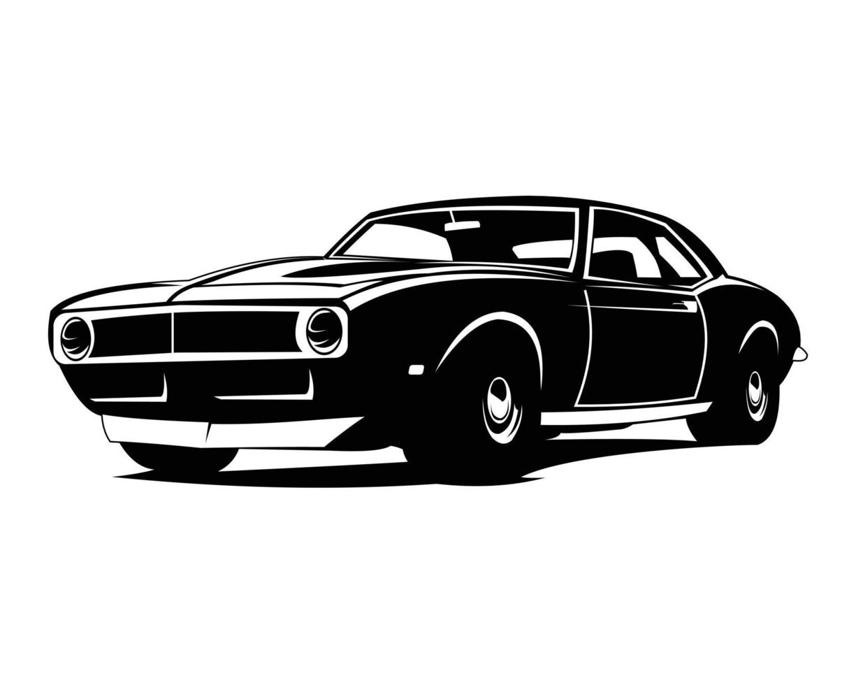 isolierter amerikanischer Muscle-Car-Illustrationsvektor vektor