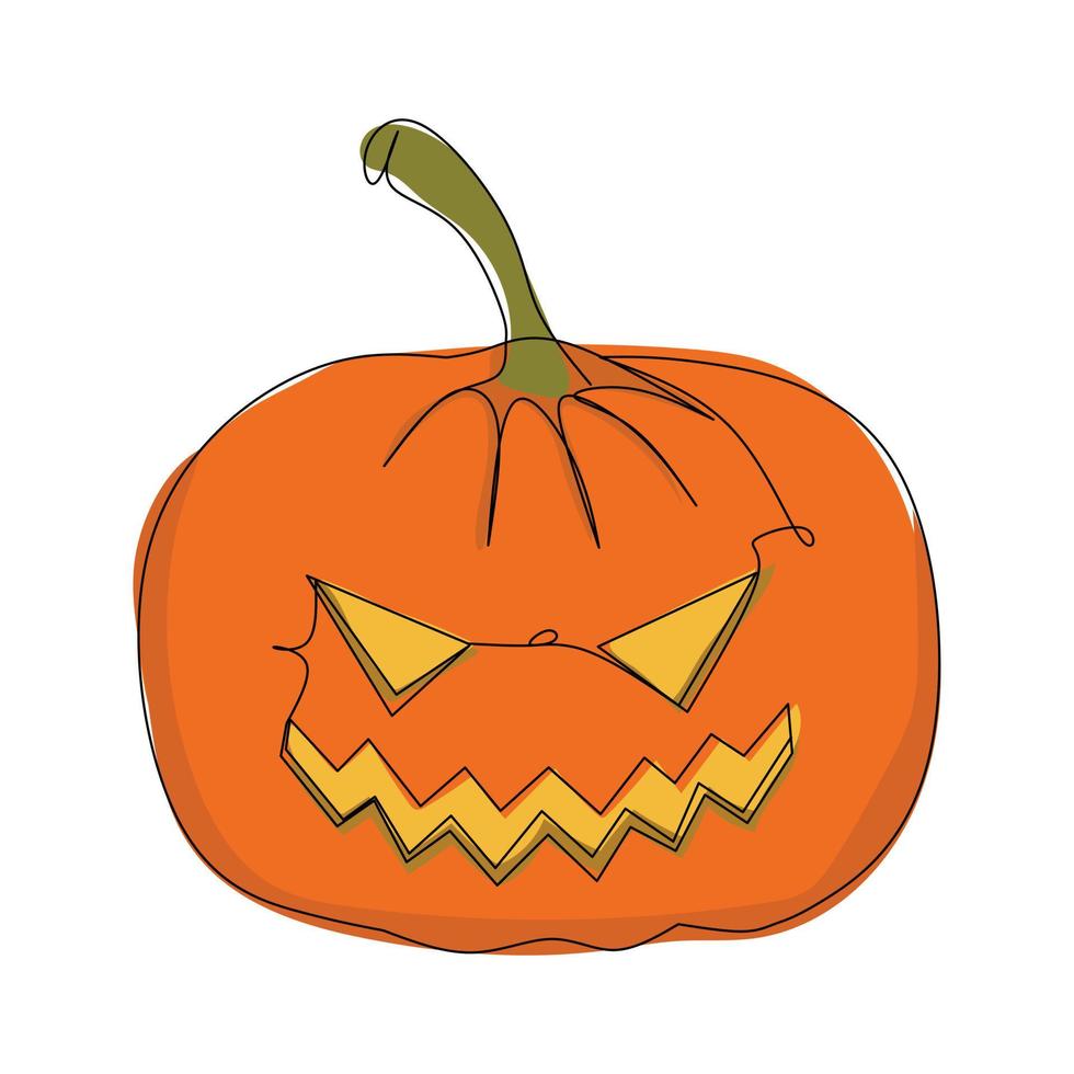 illustration av pumpa hallowen vektor