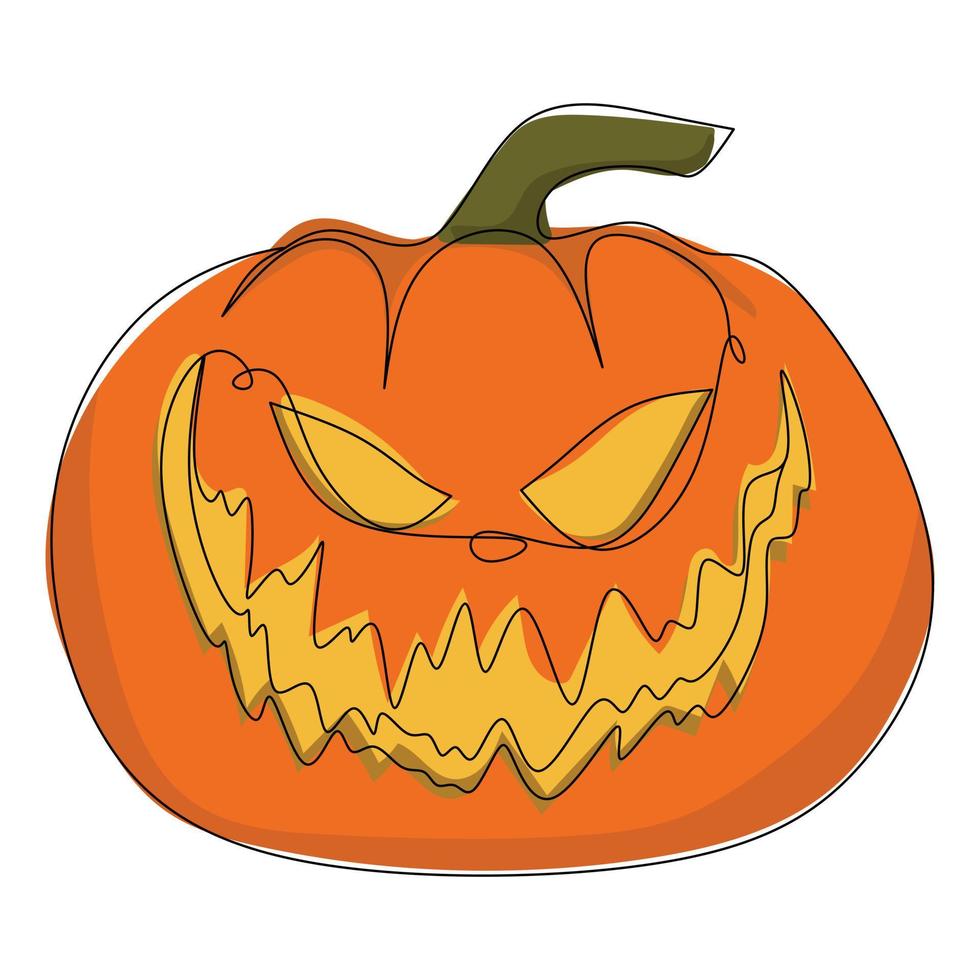 illustration av pumpa hallowen vektor