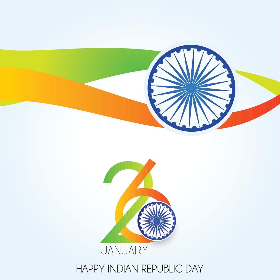 Indien republik dag 26 januari indisk bakgrund vektor
