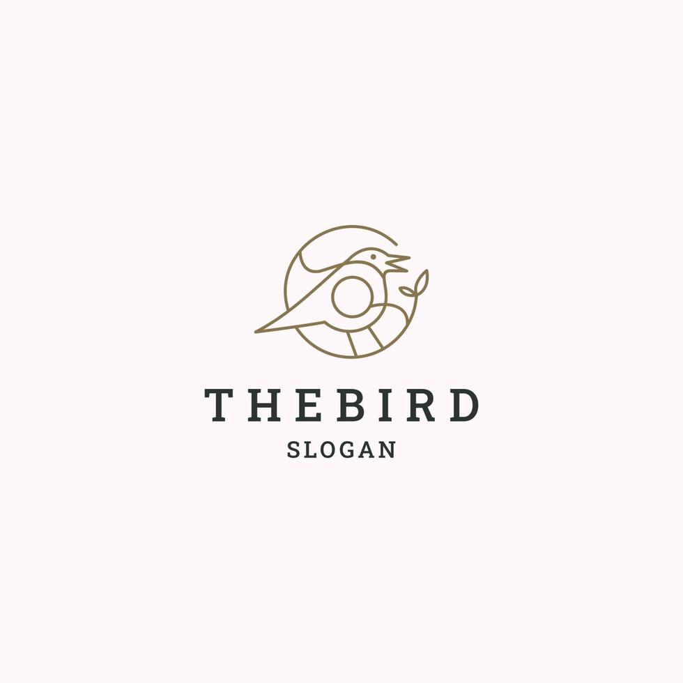 fågeln logotyp ikonen designmall vektor illustration