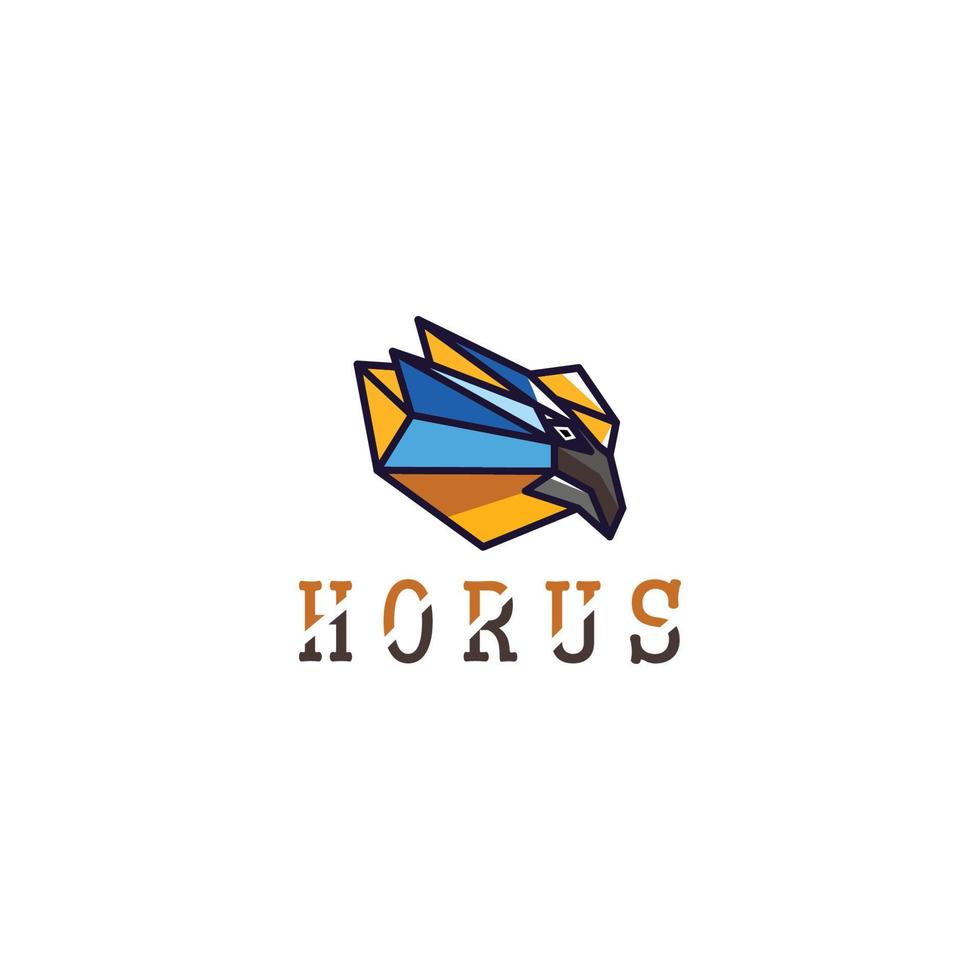 horus logotyp ikon design mall platt vektor