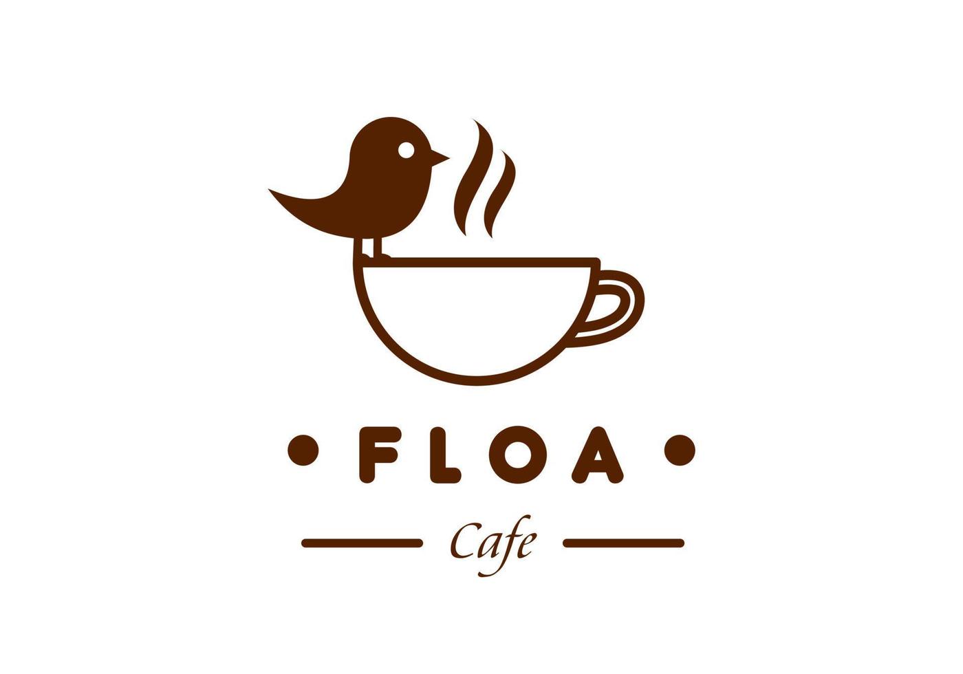 Kaffee-Logo, geeignet für Cafés, Cafés und andere. vektor