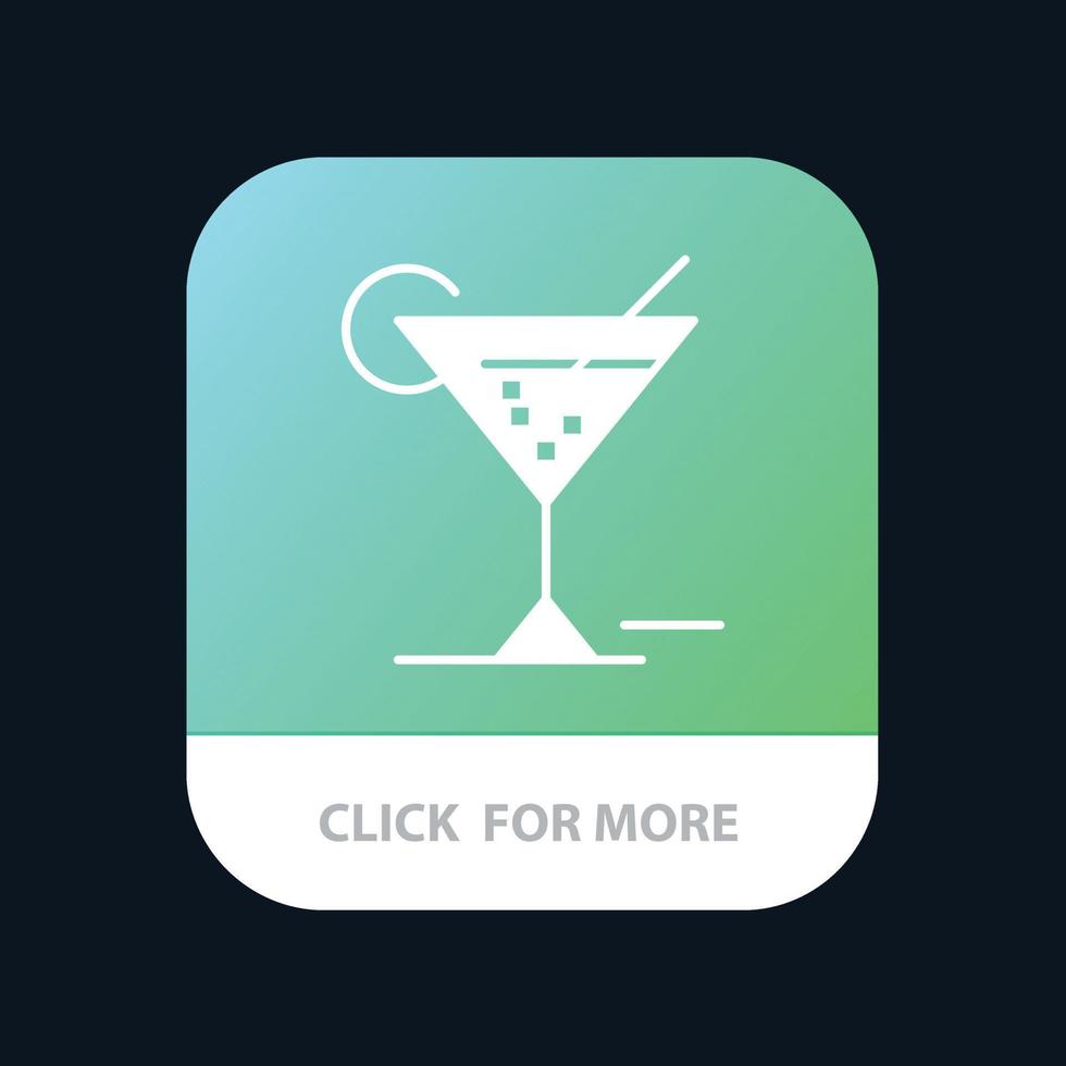 Glasgläser trinken Hotel Mobile App Icon Design vektor