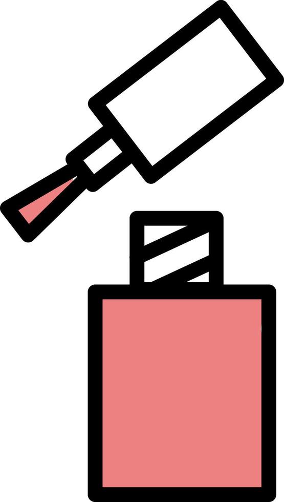 rosa nagel putsa, illustration, på en vit bakgrund. vektor