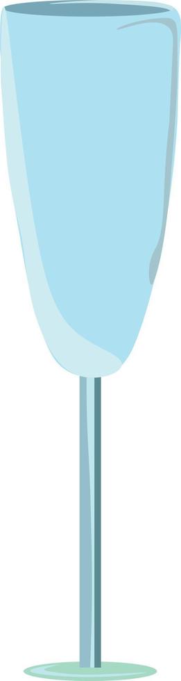 Glas Champagner, Illustration, Vektor auf weißem Hintergrund.