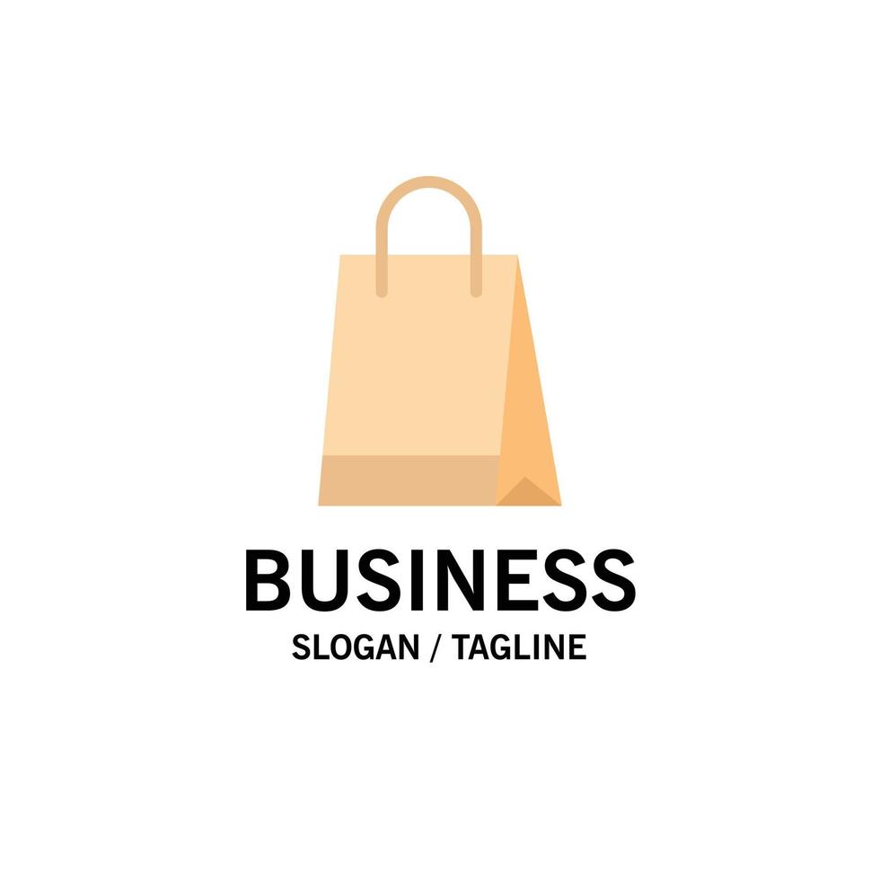 tasche handtasche einkaufen kaufen business logo vorlage flache farbe vektor