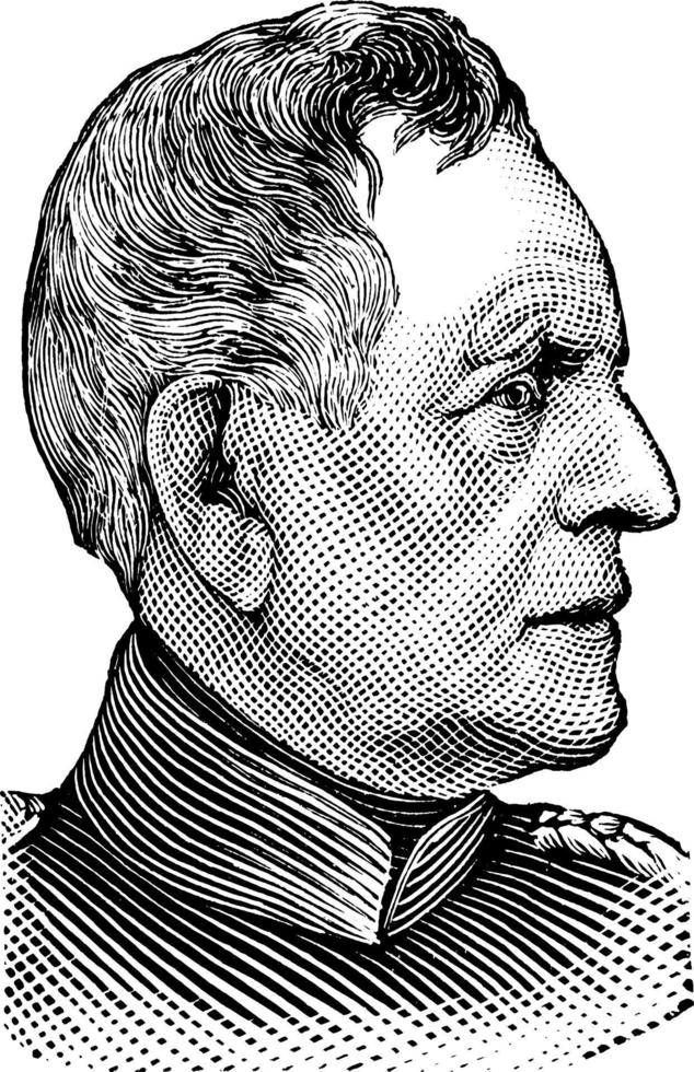 helmut von moltke, årgång illustration vektor