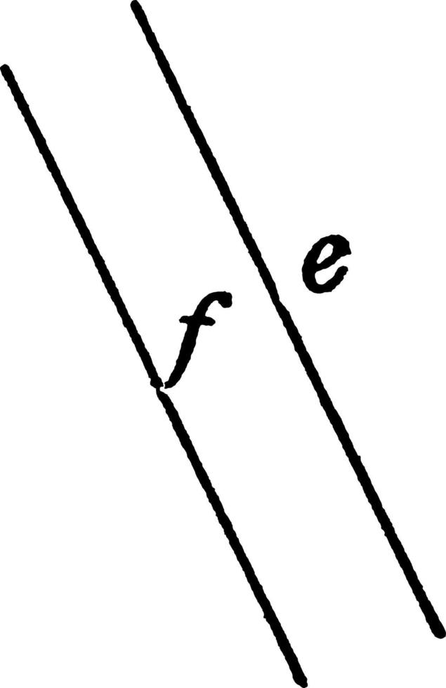 parallele Linien, Vintage-Illustration. vektor