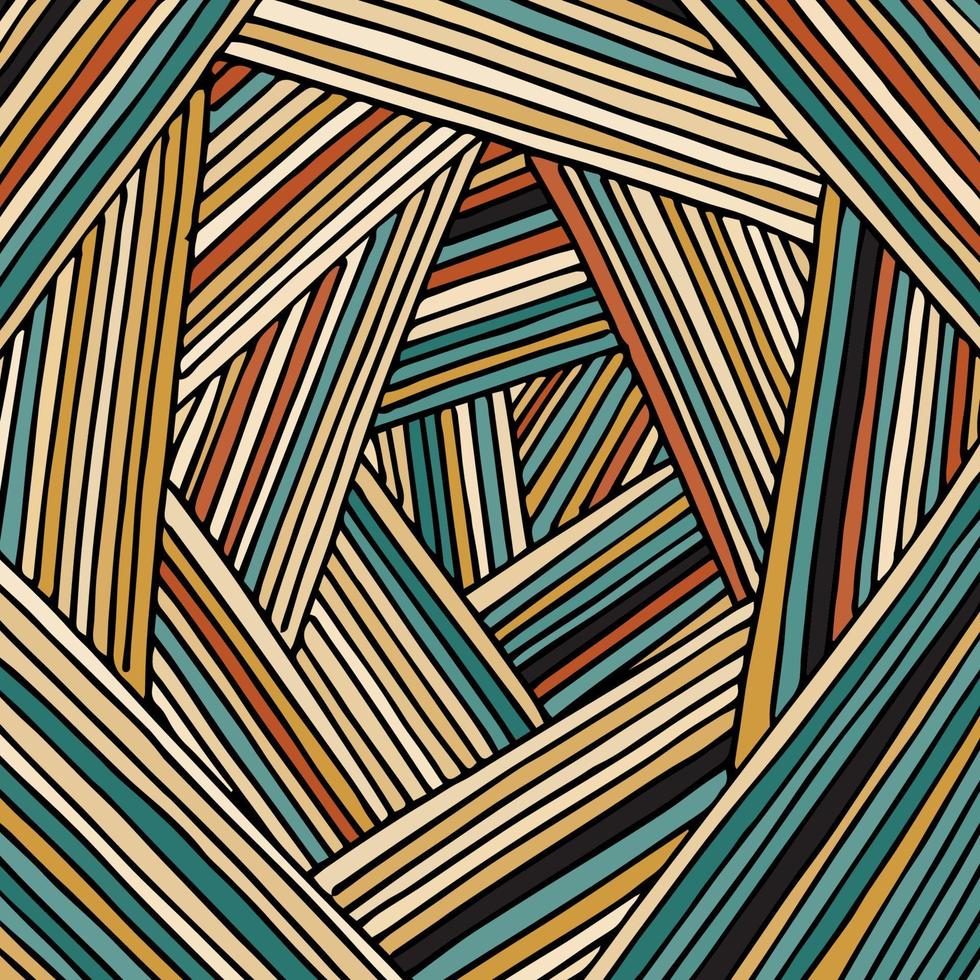handgezeichneter quadratischer Streifen für Tapeten, Hintergrunddesign vektor