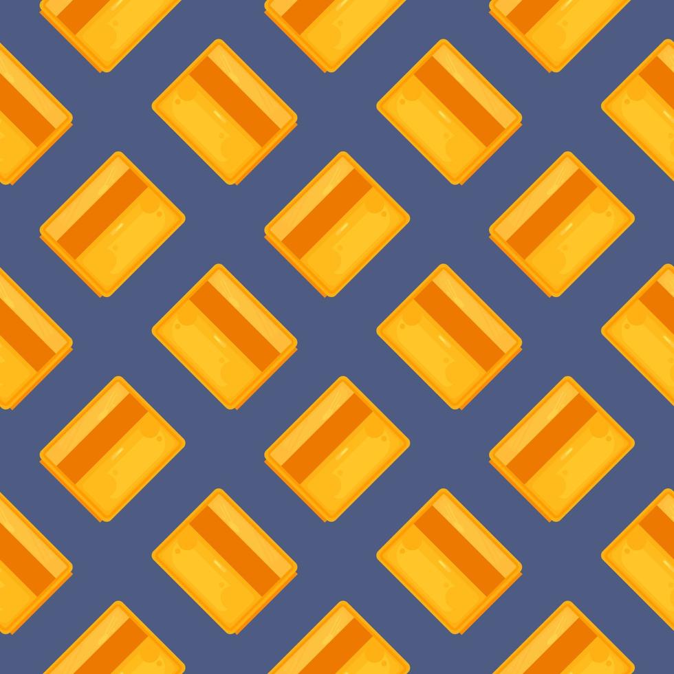 orangefarbener Schrank, nahtloses Muster auf dunkelblauem Hintergrund. vektor