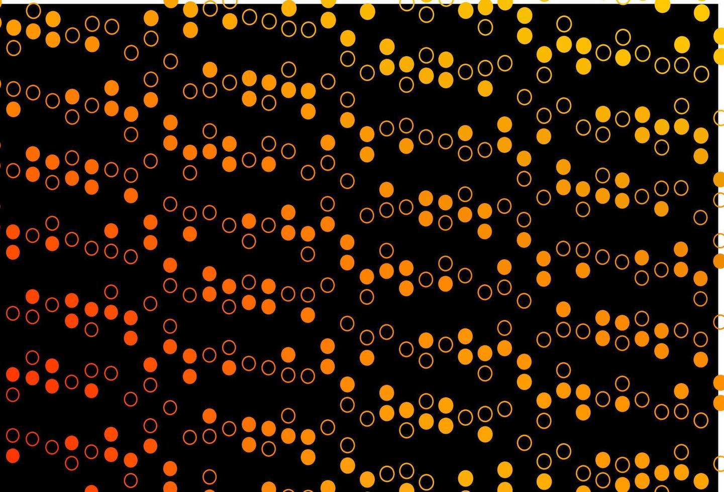 mörk gul, orange vektor bakgrund med prickar.