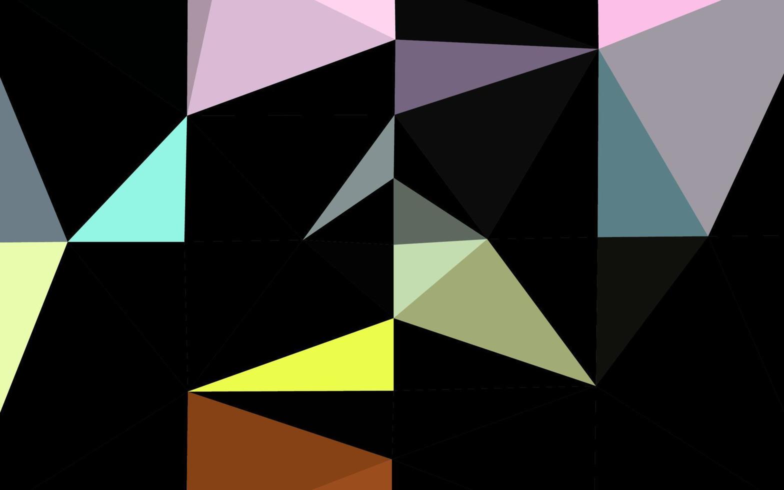 ljus mångfärgad, regnbåge vektor lysande triangulärt mönster.