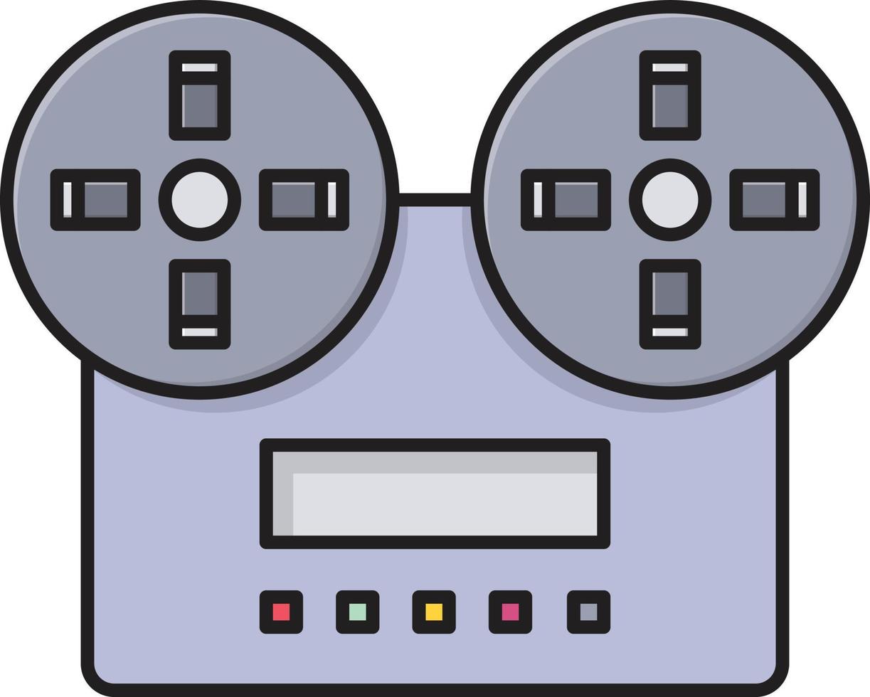 filmrecorder-vektorillustration auf einem hintergrund. hochwertige symbole. vektorikonen für konzept und grafikdesign. vektor