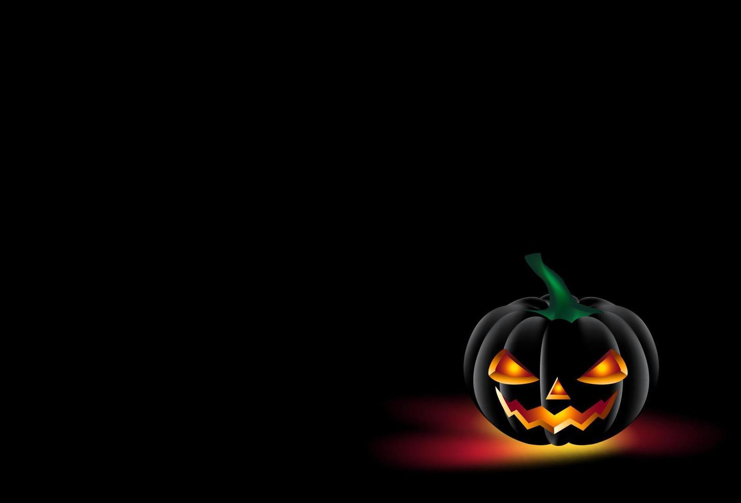 Lycklig halloween roligt fest firande bakgrund design med pumpor. halloween element, halloween natt vektor