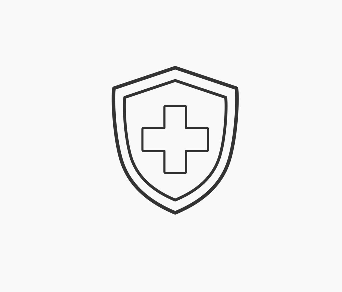 Symbol für die Krankenversicherungslinie vektor