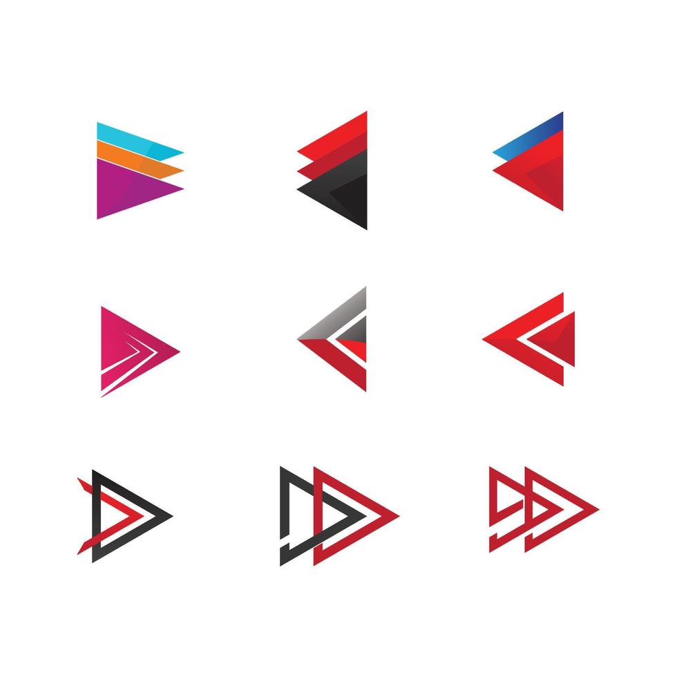 abstrakt brev en och pil huvud logotyp design vektor illustration