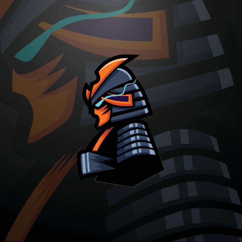 gamer maskot logotyp vektor