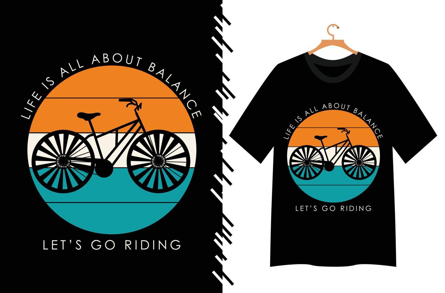 cykel illustration för t skjorta design vektor