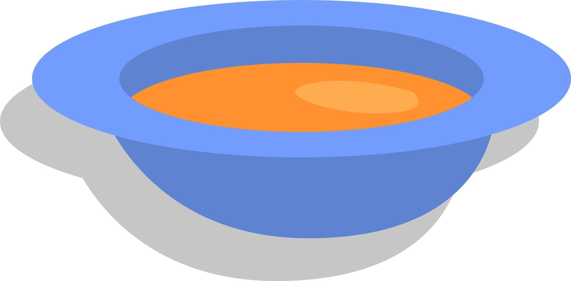 varm soppa, illustration, vektor, på en vit bakgrund. vektor
