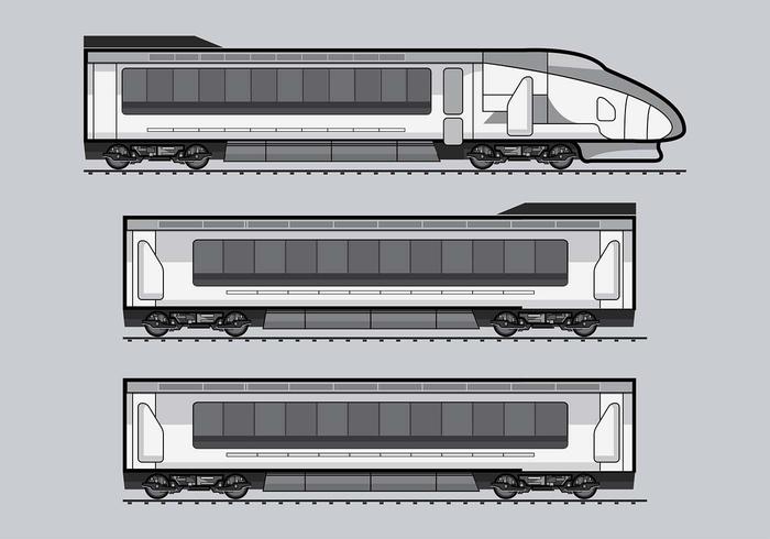 TGV-tågvektor vektor