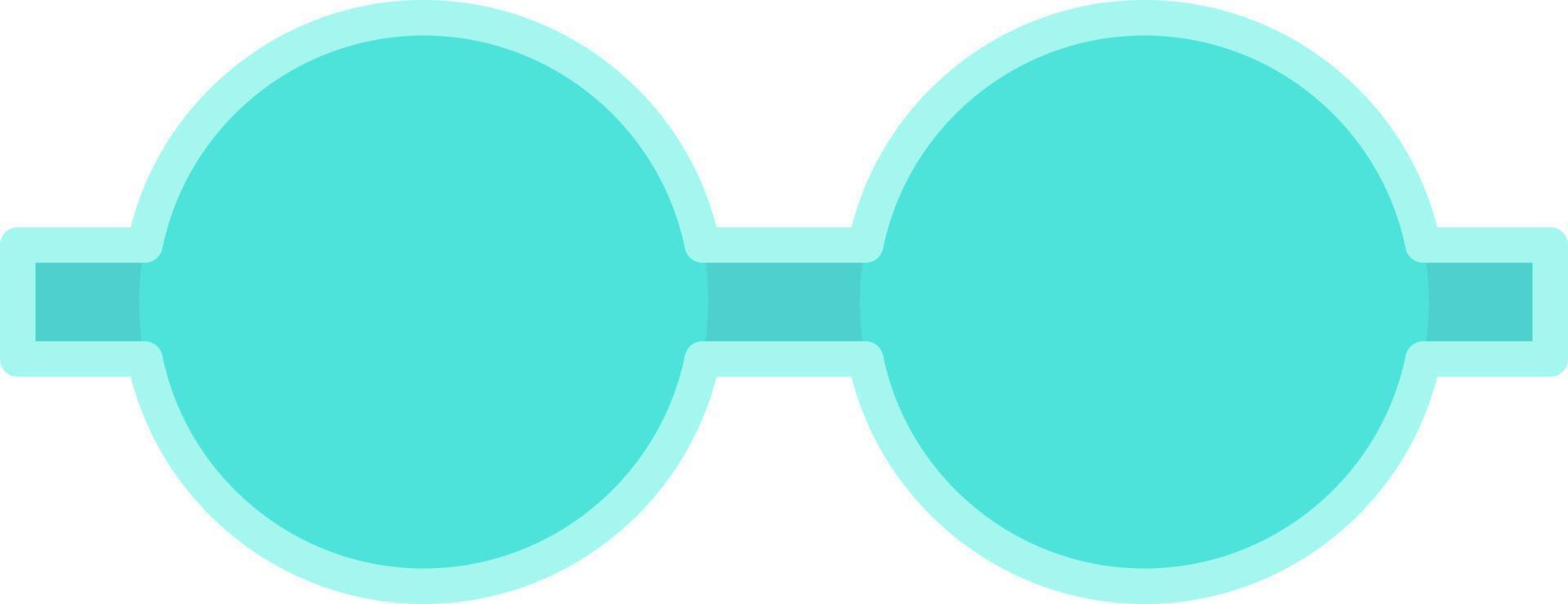 blå solglasögon, illustration, på en vit bakgrund. vektor