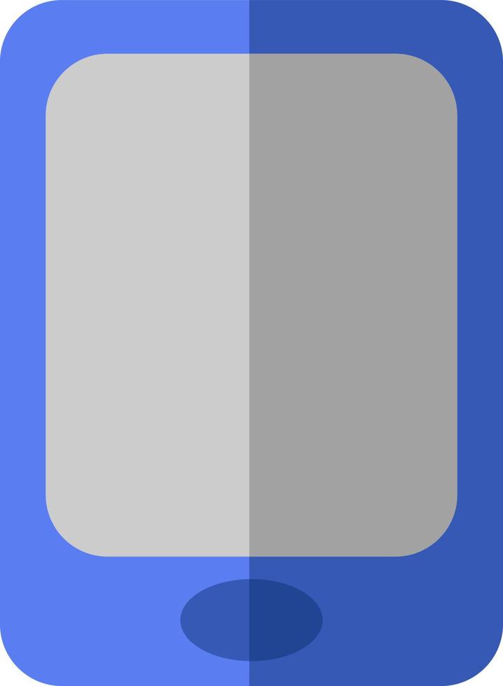 blaues Telefon, Illustration, Vektor auf weißem Hintergrund.