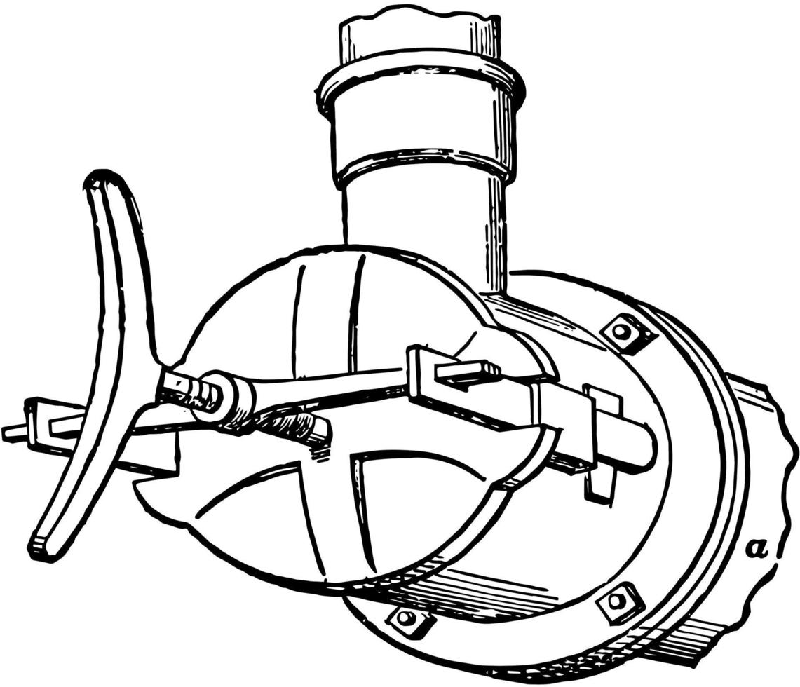 gas omslag, årgång illustration. vektor