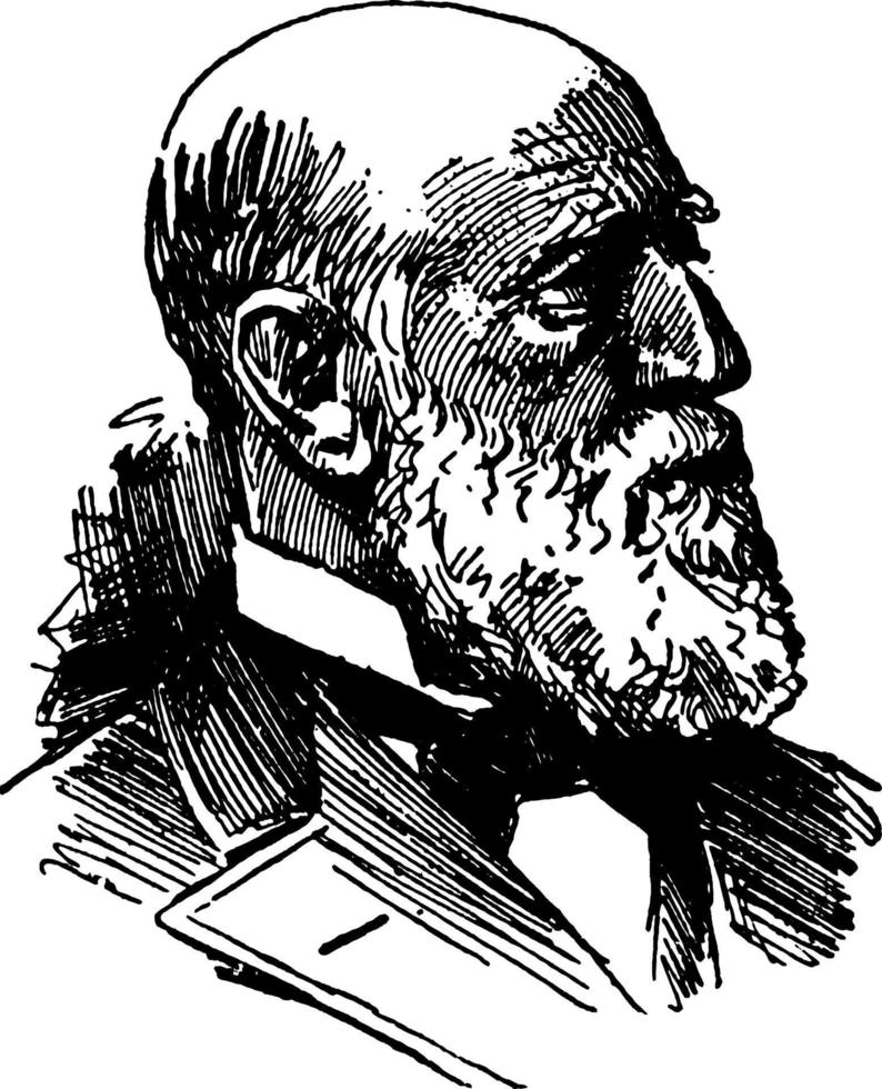 george f. Edmunds, årgång illustration vektor