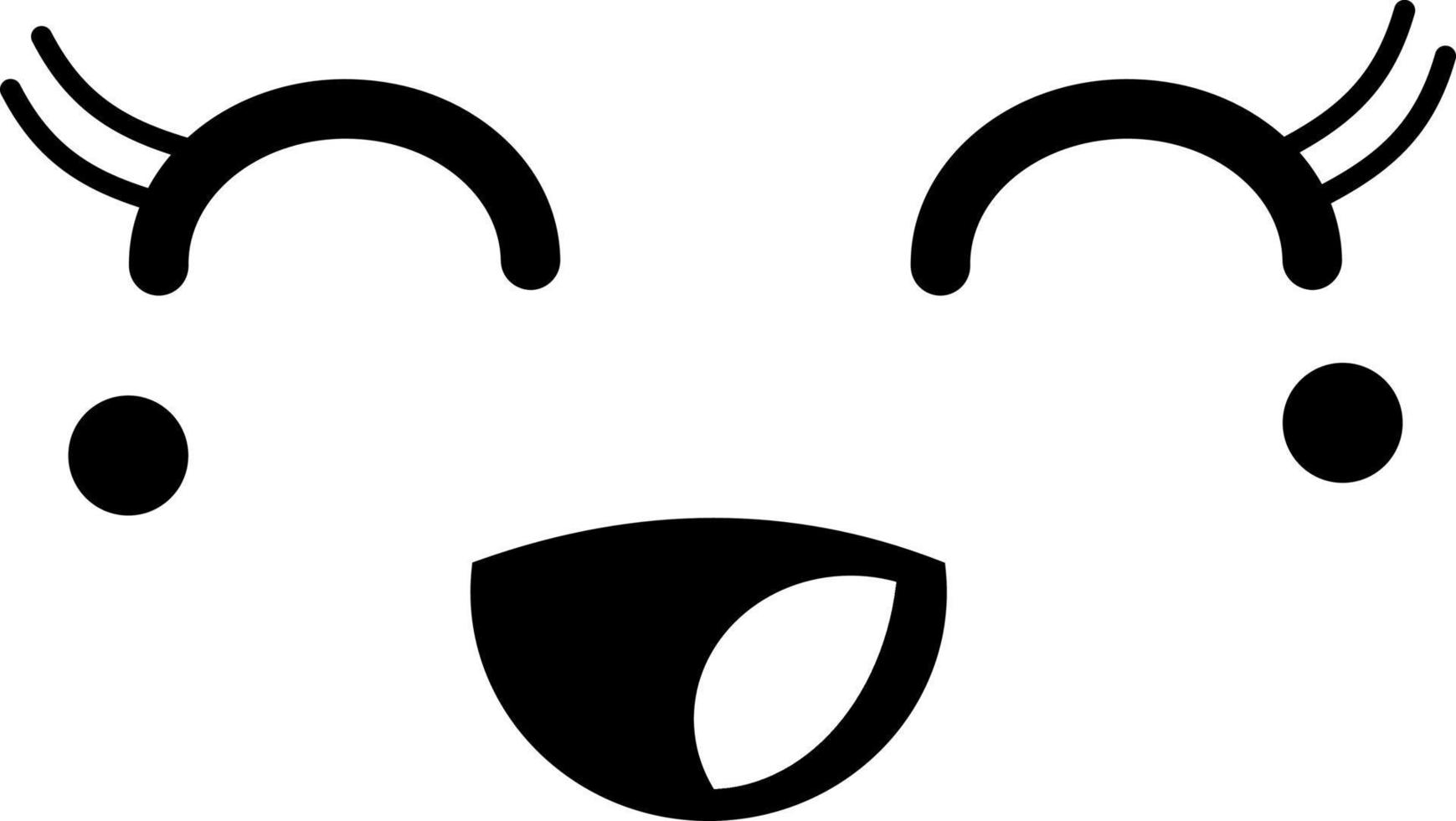 lustiges Emoji, Illustration, Vektor auf weißem Hintergrund.
