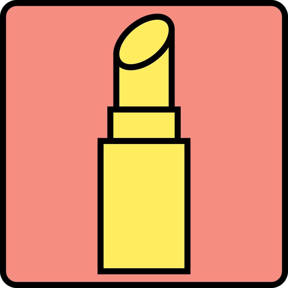 kosmetischer Lippenstift, Illustration, Vektor auf weißem Hintergrund.