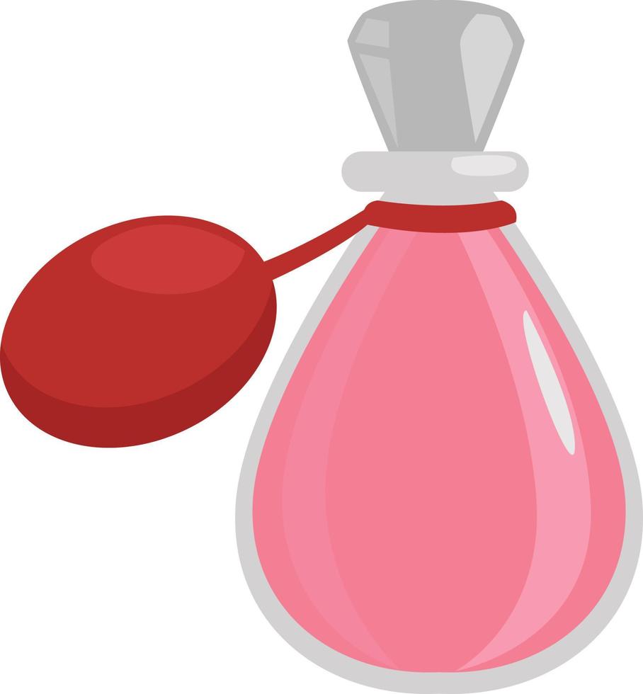 rosa parfym , illustration, vektor på vit bakgrund