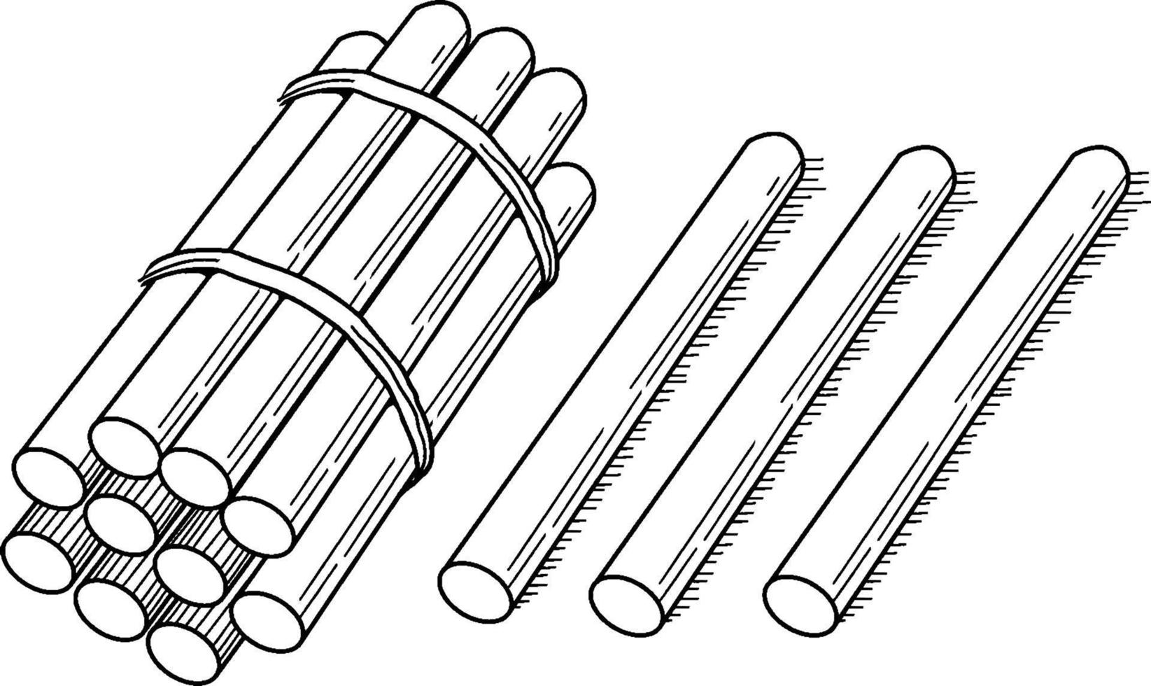 13 pinnar, årgång illustration. vektor