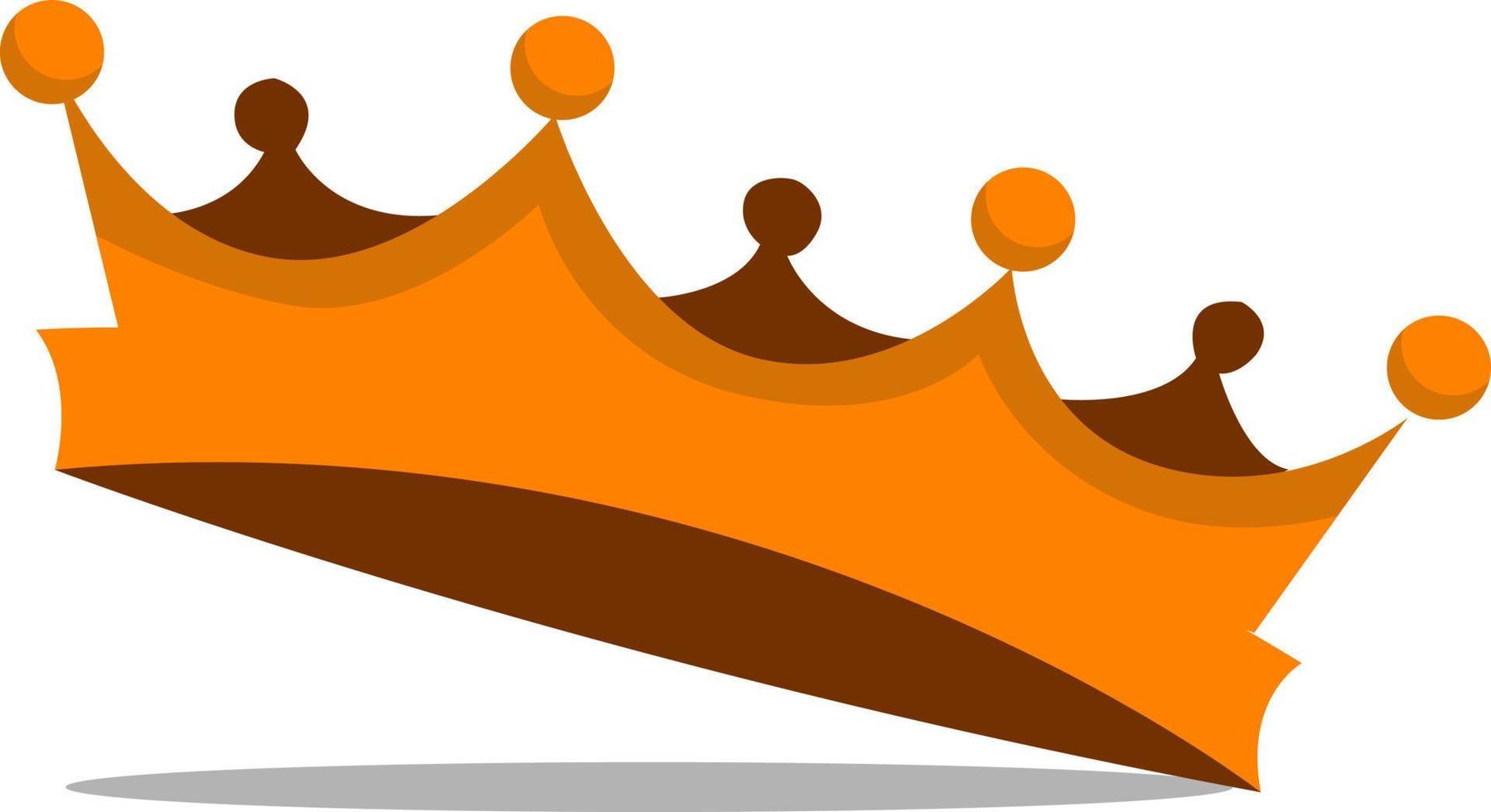 kungar krona, illustration, vektor på vit bakgrund.