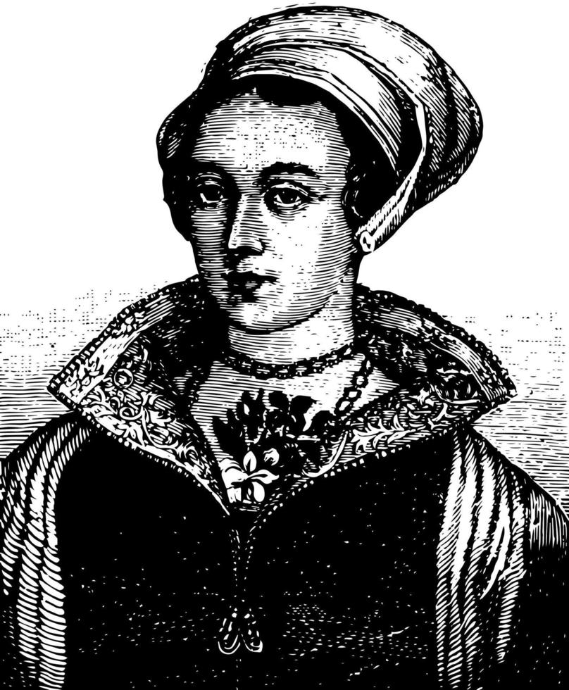 lady Jane dudley, årgång illustration vektor