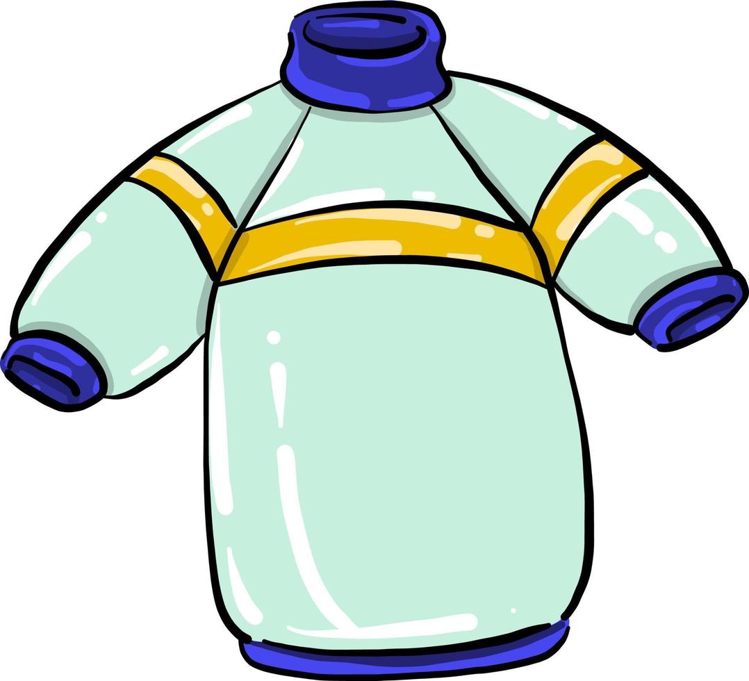 Winterpullover, Illustration, Vektor auf weißem Hintergrund