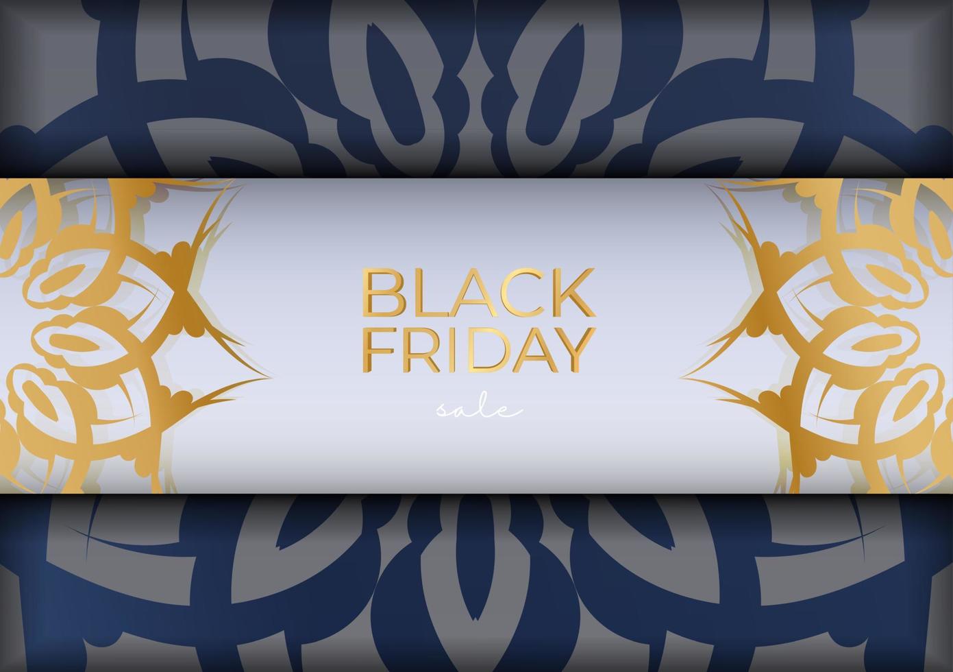 Beige geometrisches Ornament Black Friday Sale Party Poster vektor