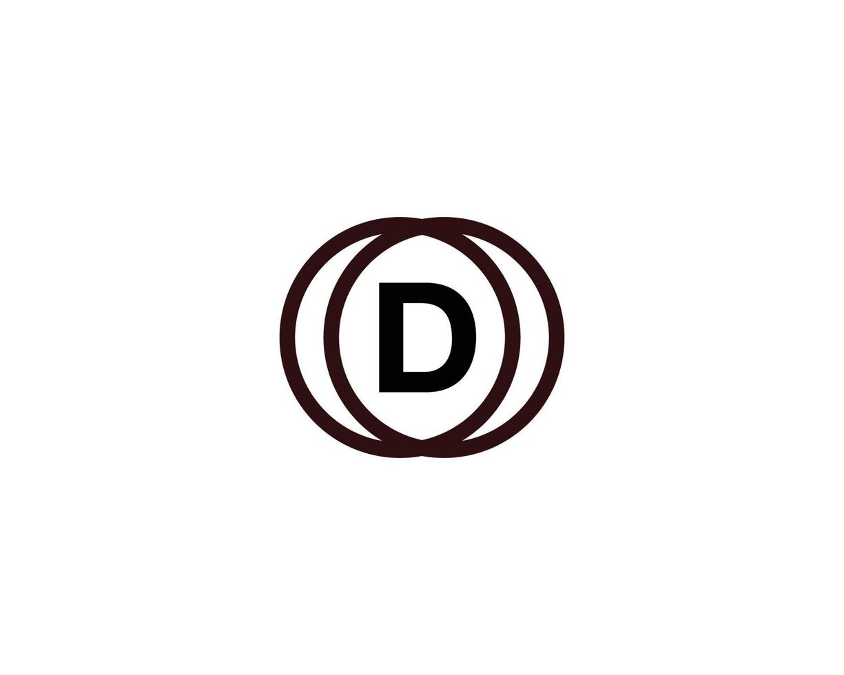 d-Logo-Design-Vektorvorlage vektor