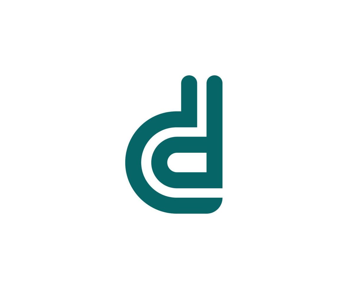 d-Logo-Design-Vektorvorlage vektor