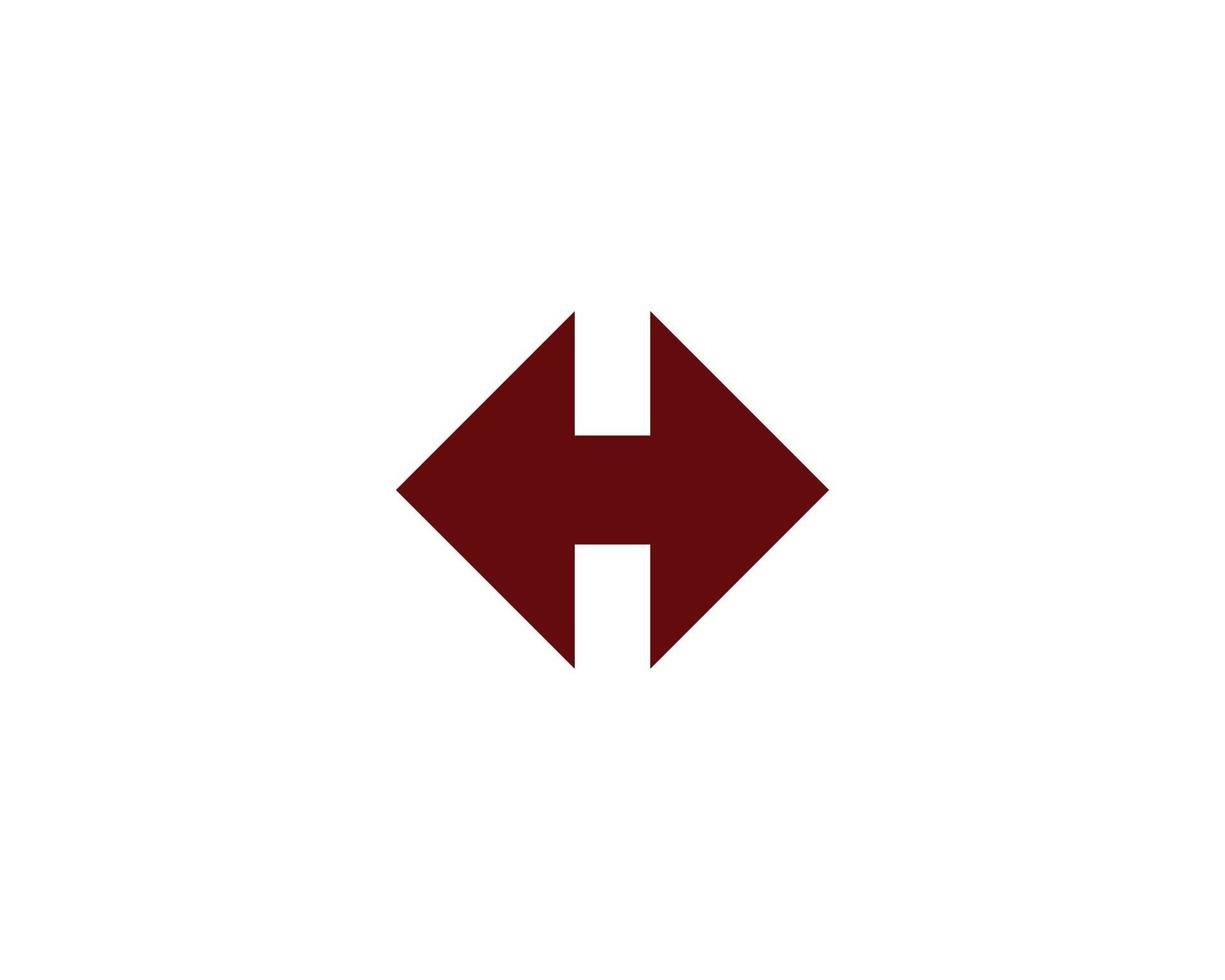 h logotyp design vektor mall