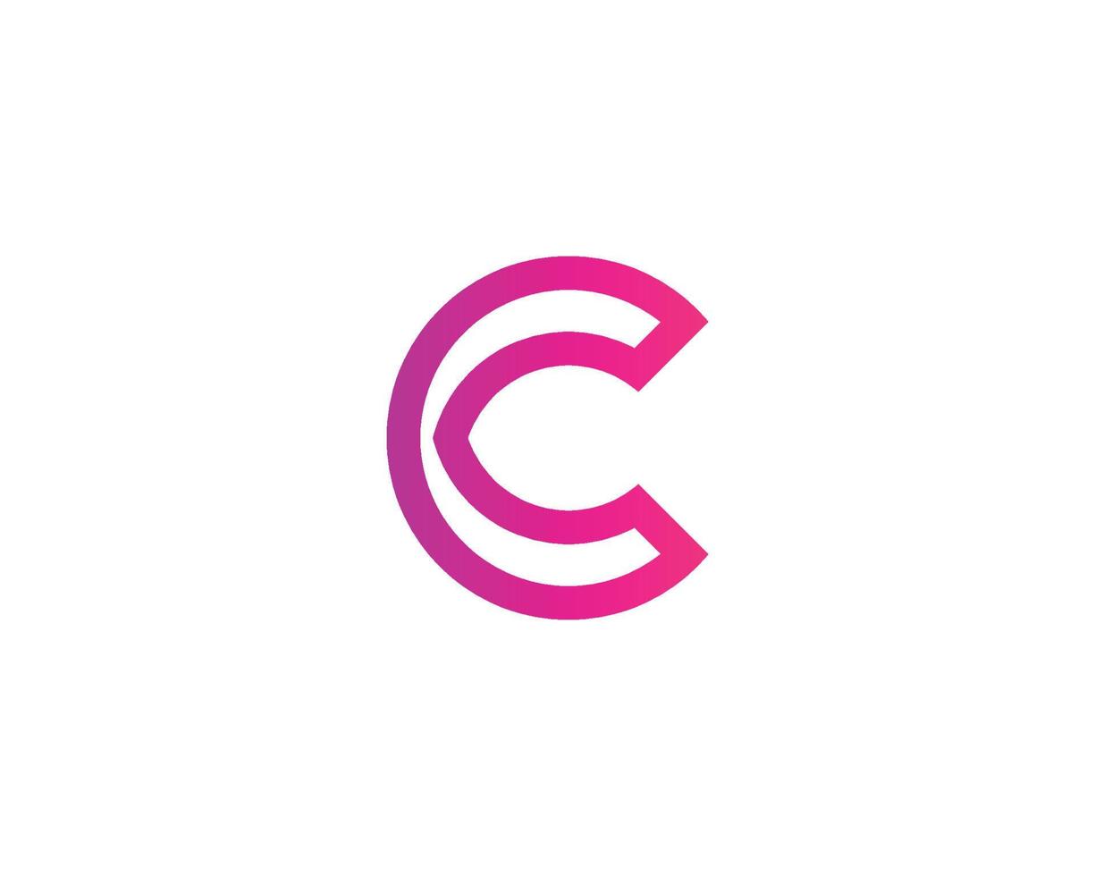 c logotyp design vektor mall