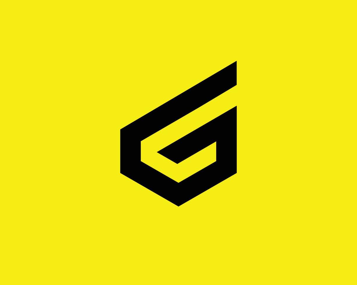 g logotyp design vektor mall