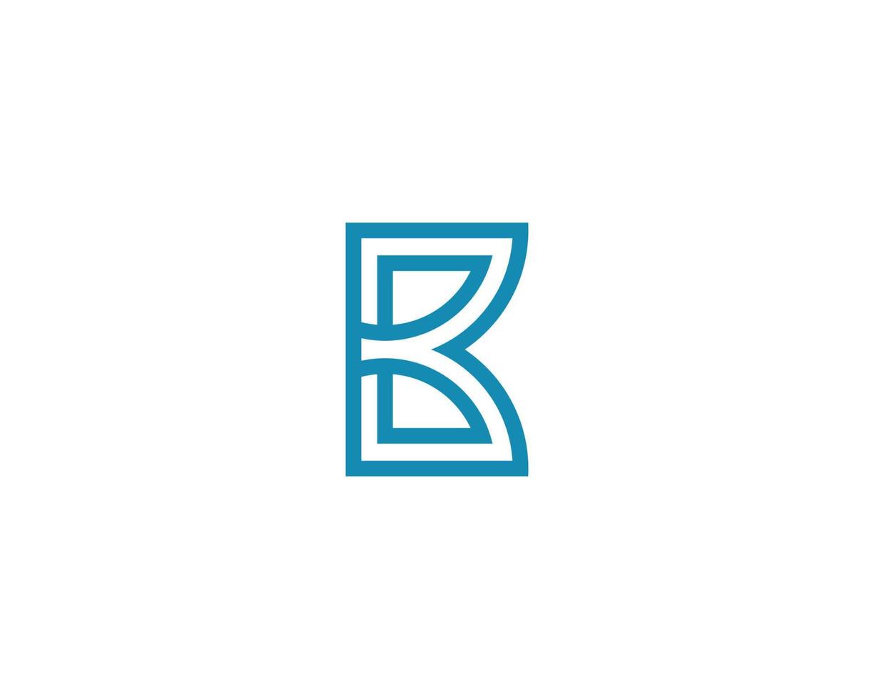 b-Logo-Design-Vektorvorlage vektor