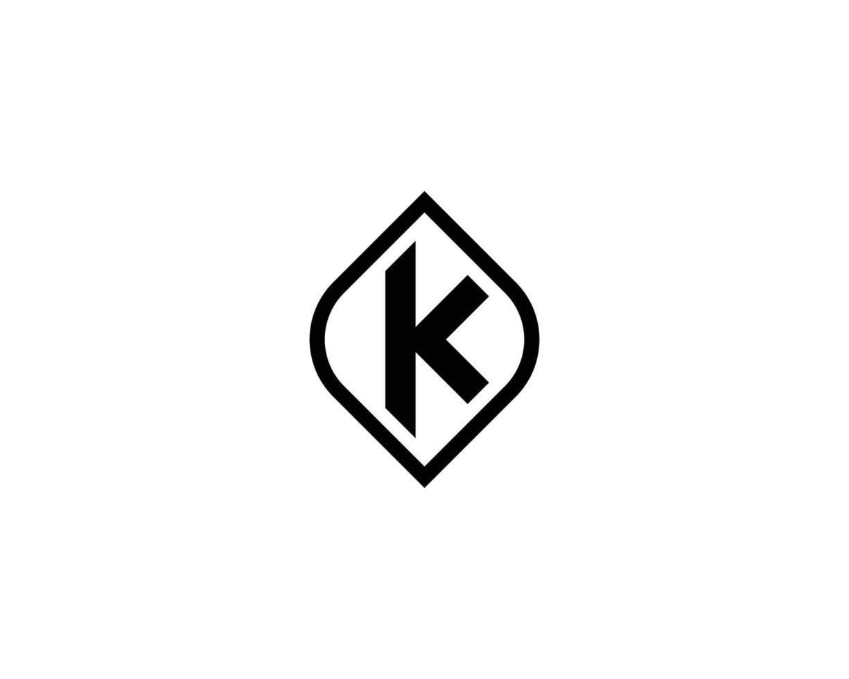 k kk-Logo-Design-Vektorvorlage vektor