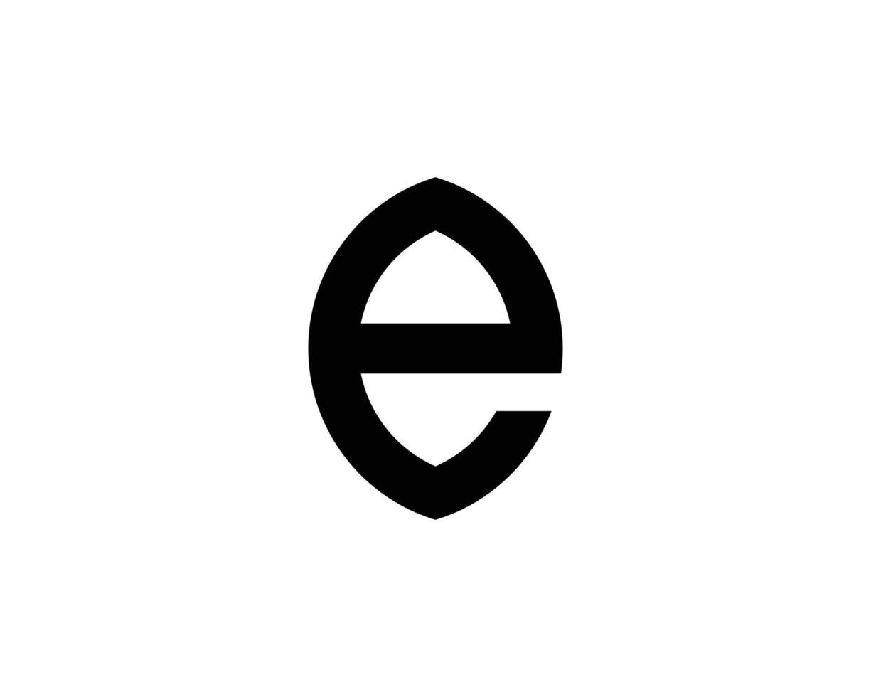 e-Logo-Design-Vektorvorlage vektor