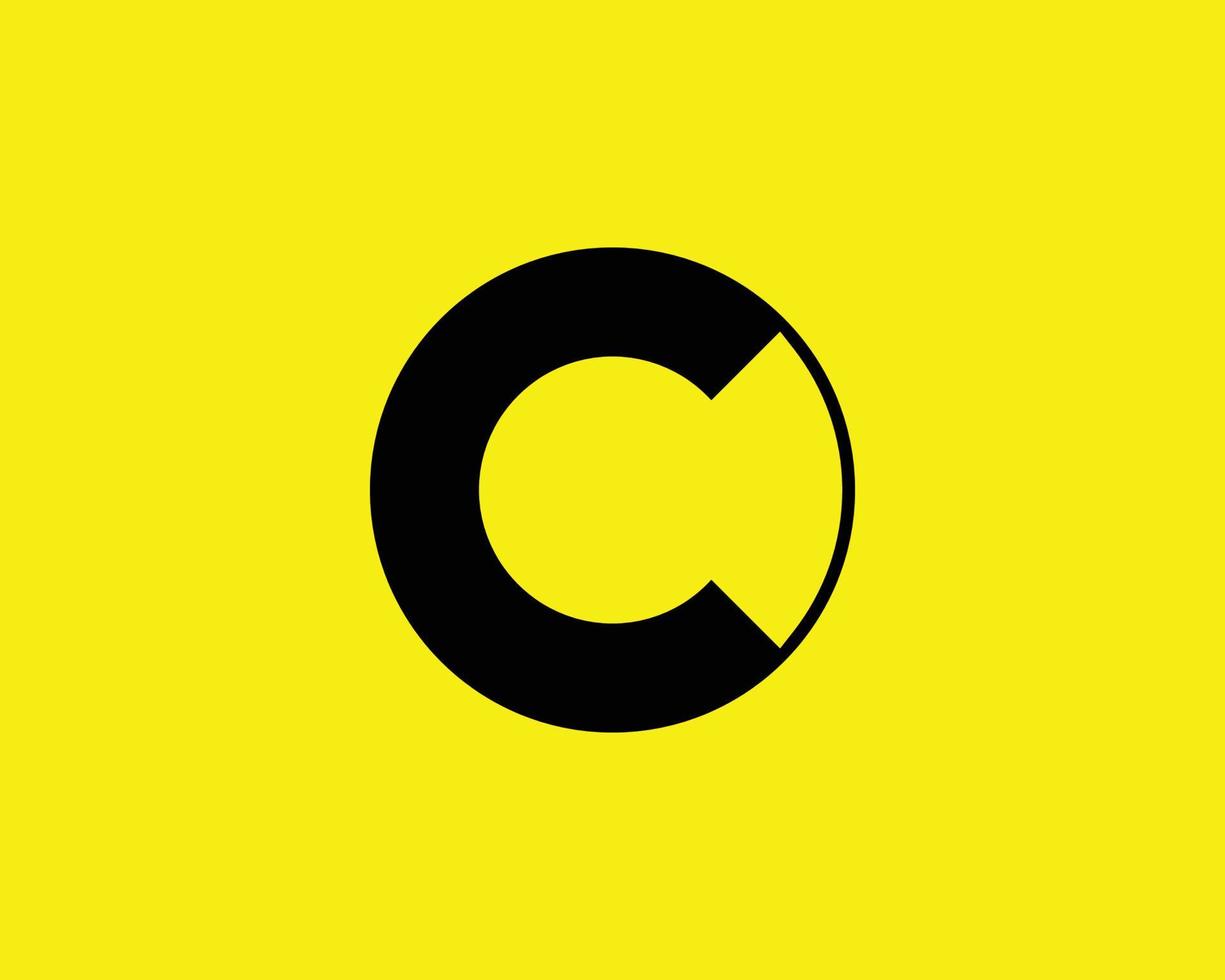 c logotyp design vektor mall