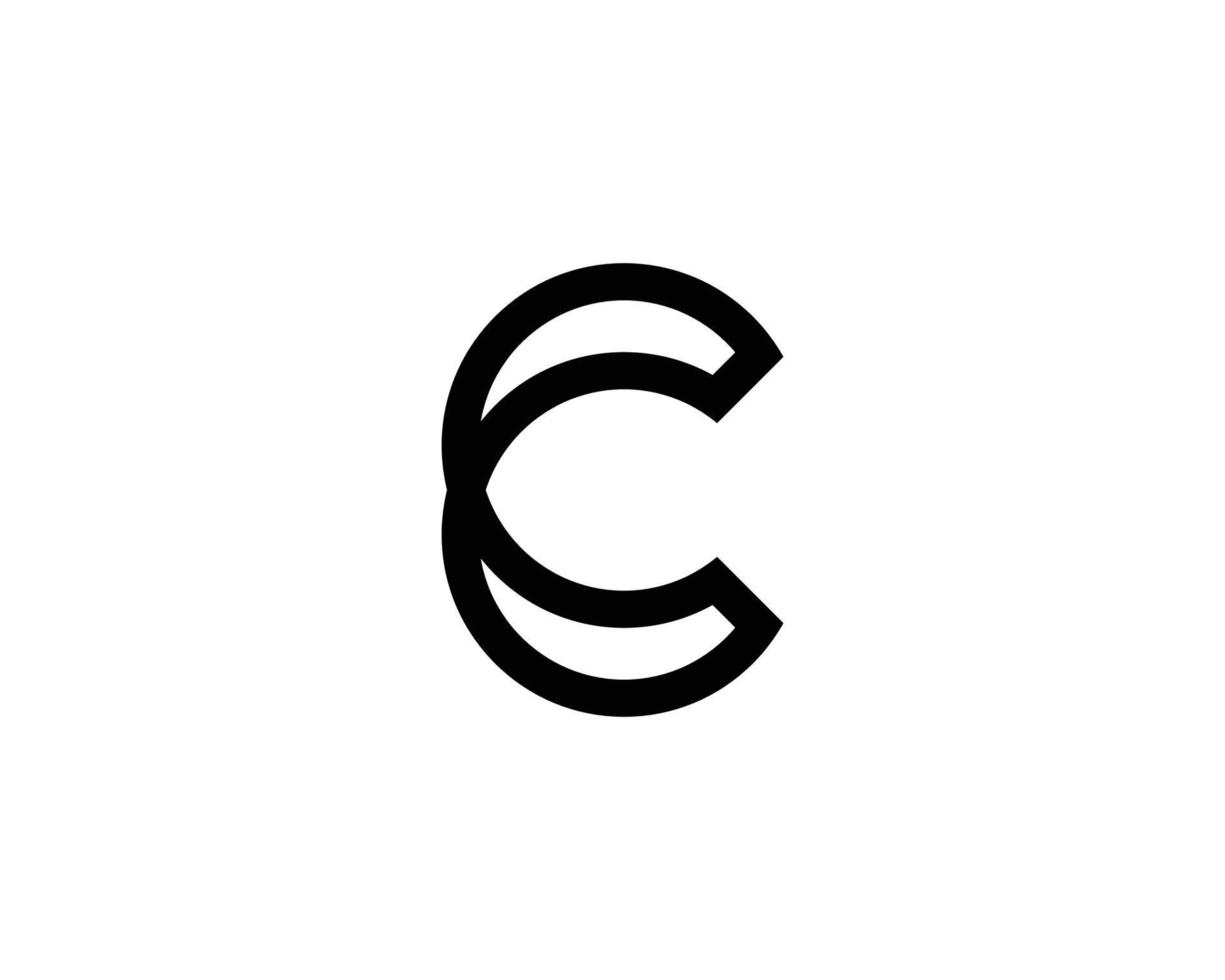 c-Logo-Design-Vektorvorlage vektor