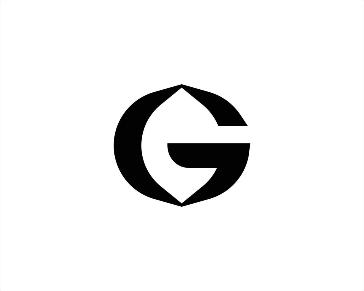 g logotyp design vektor mall