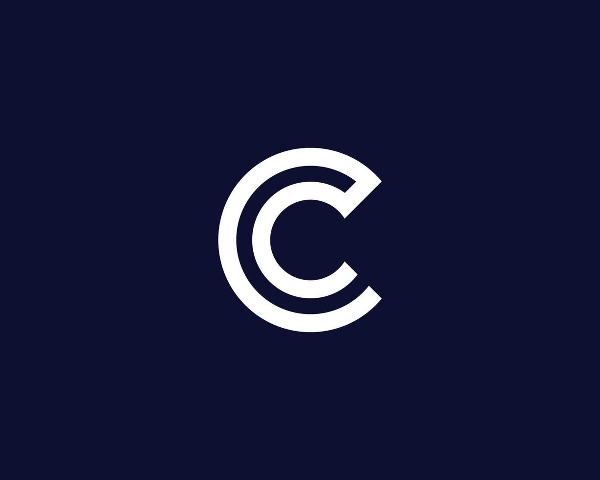 c logotyp design vektor mall