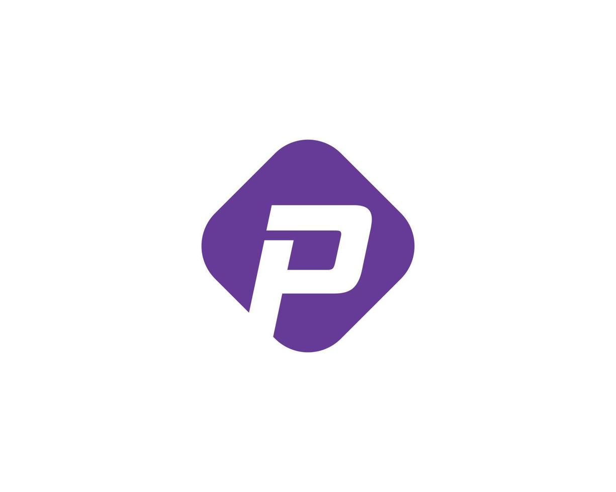 p logotyp design vektor mall